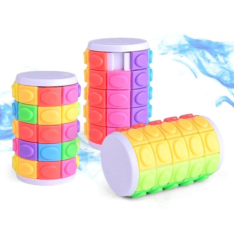 Corn Cube Cylindrical Magic Tower Rotating Cube Educational Creative Intelligence Decompression Toy Friend Children Gift - Image 4